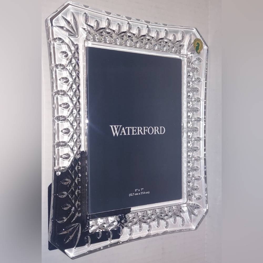 Waterford Lismore Crystal Frame 5x7, NEW in Box